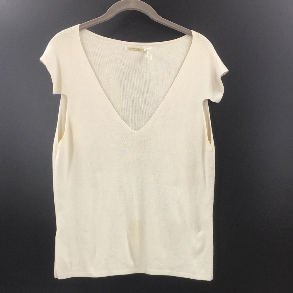 Max Studio Silk Blend Split Cap Sleeve - image 1